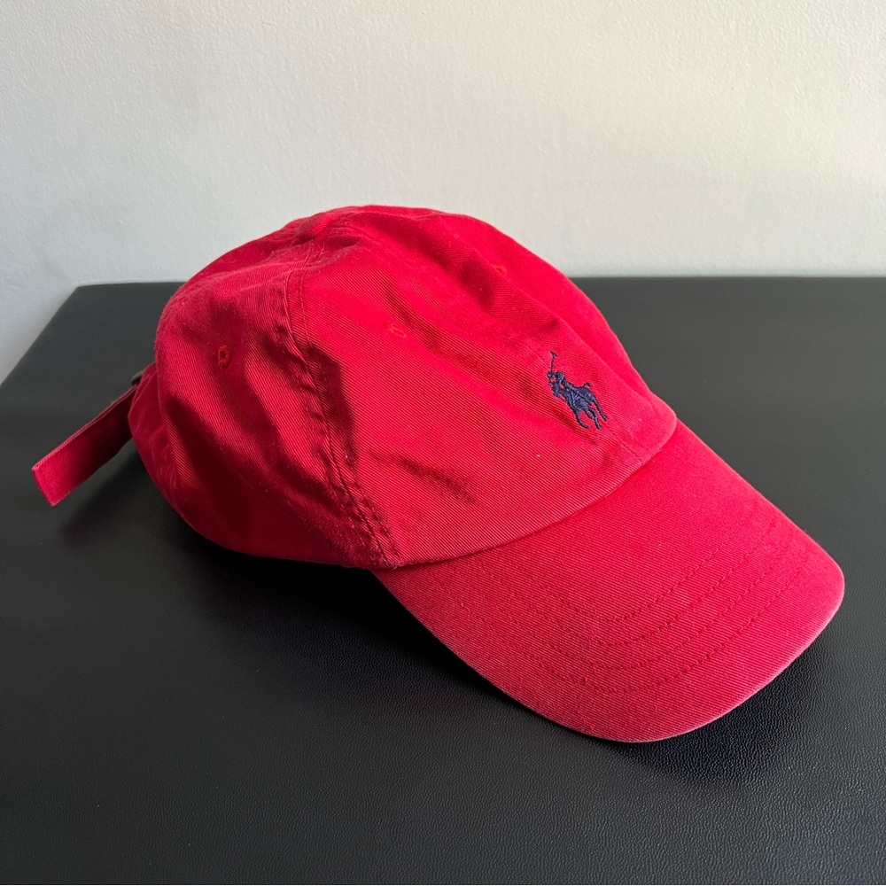 Polo by Ralph Lauren Red Cotton Baseball Cap